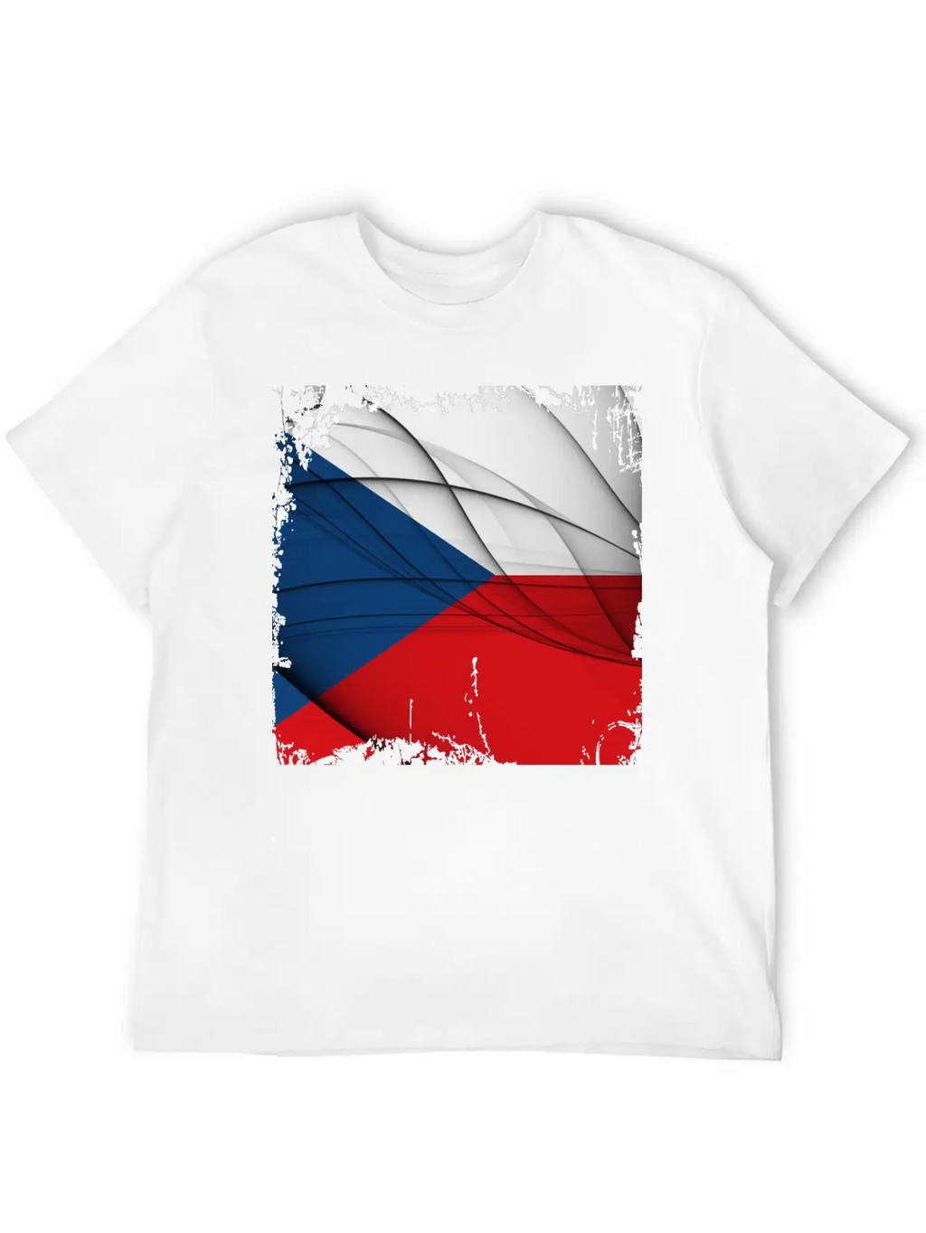 Czech Republic Flag Unisex Short Sleeve Soft Cotton T-Shirt – Casual Everyday Wear