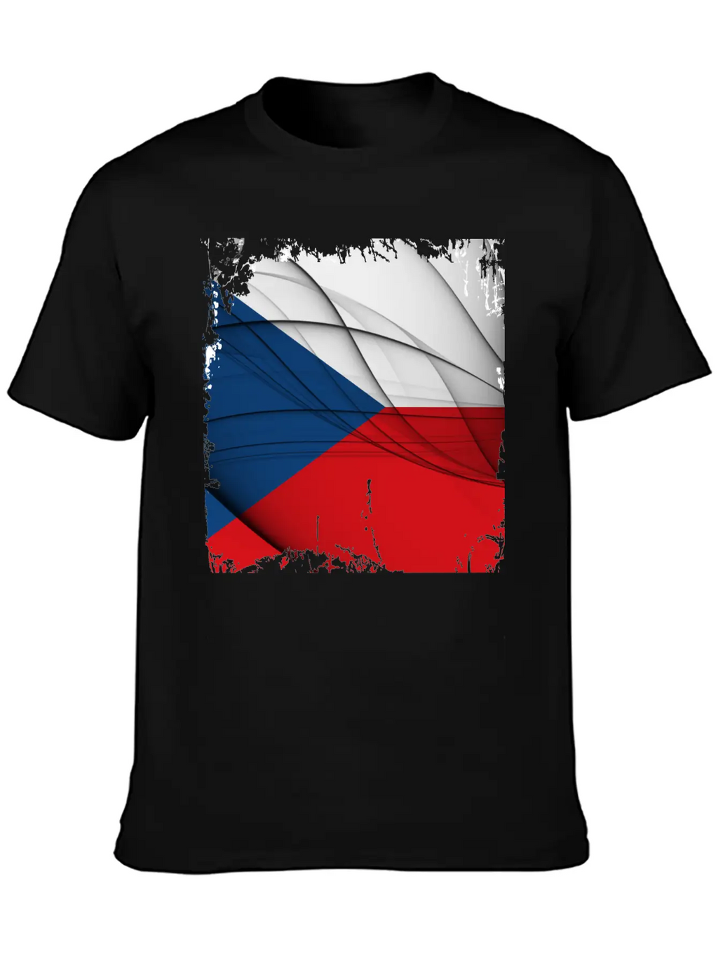 Czech Republic Flag Unisex Short Sleeve Soft Cotton T-Shirt – Casual Everyday Wear