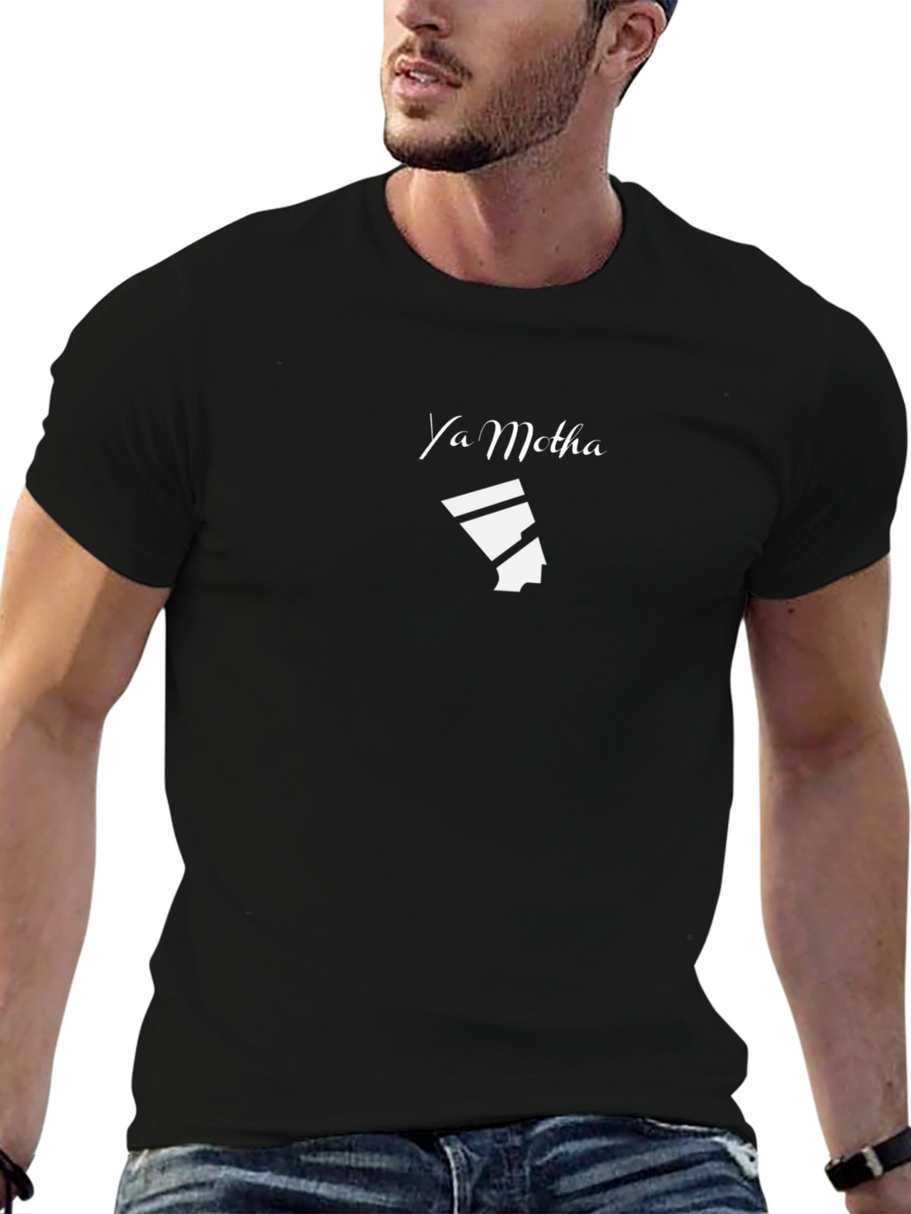 Ya Metha Black Graphic T-Shirt