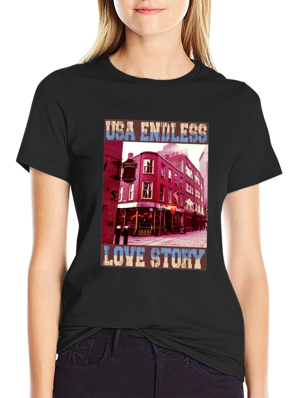 USA Endless Love Story Graphic Tee