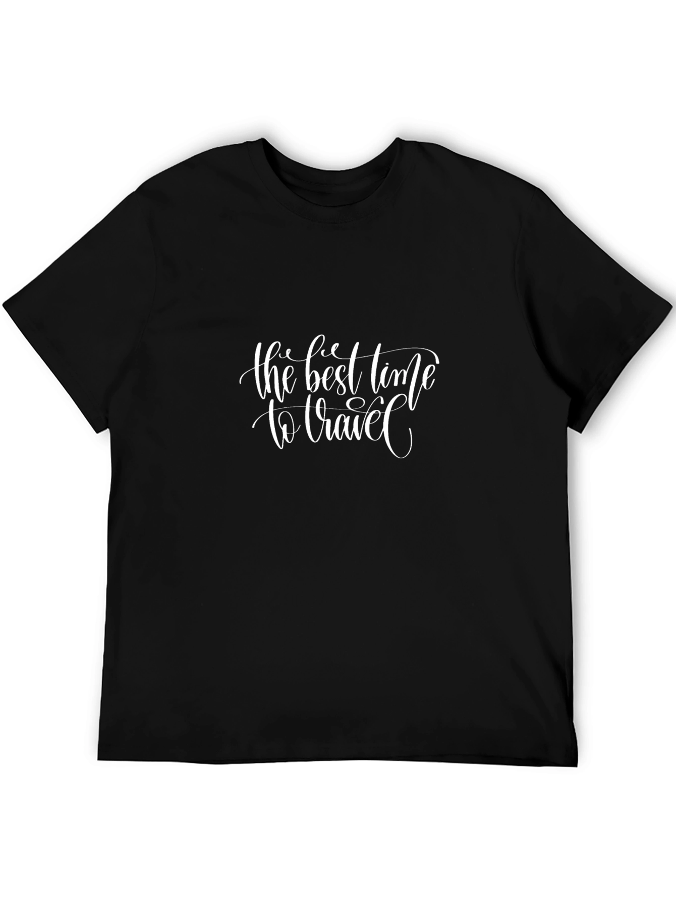 Travel Inspiration Black Graphic Tee