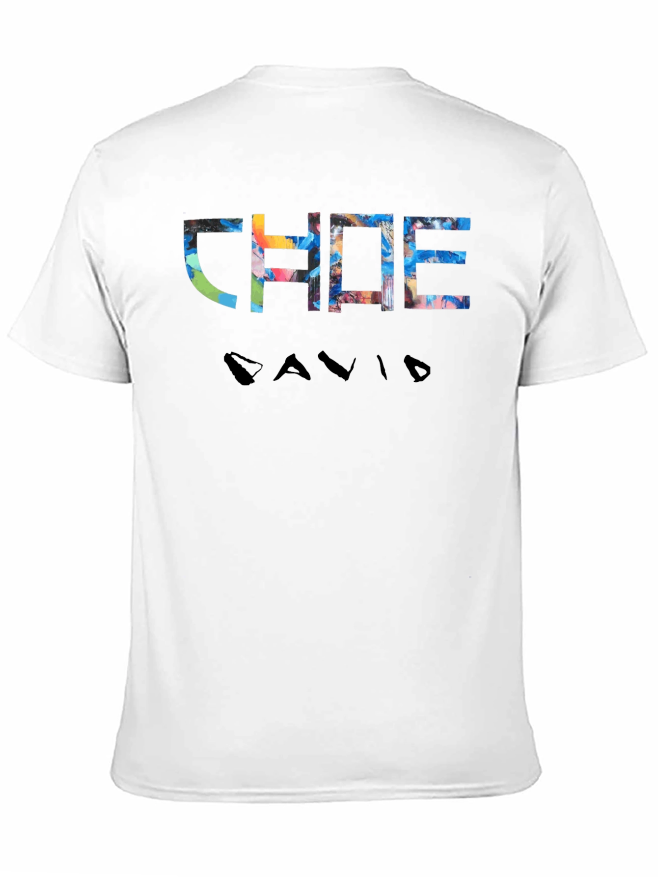 CHADE DAVID Graphic Print T-Shirt - Black