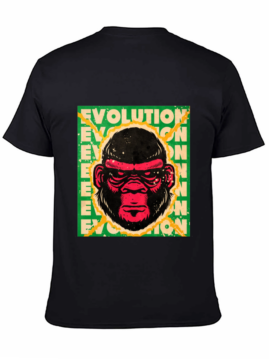 Evolution Gorilla Graphic Print T-Shirt