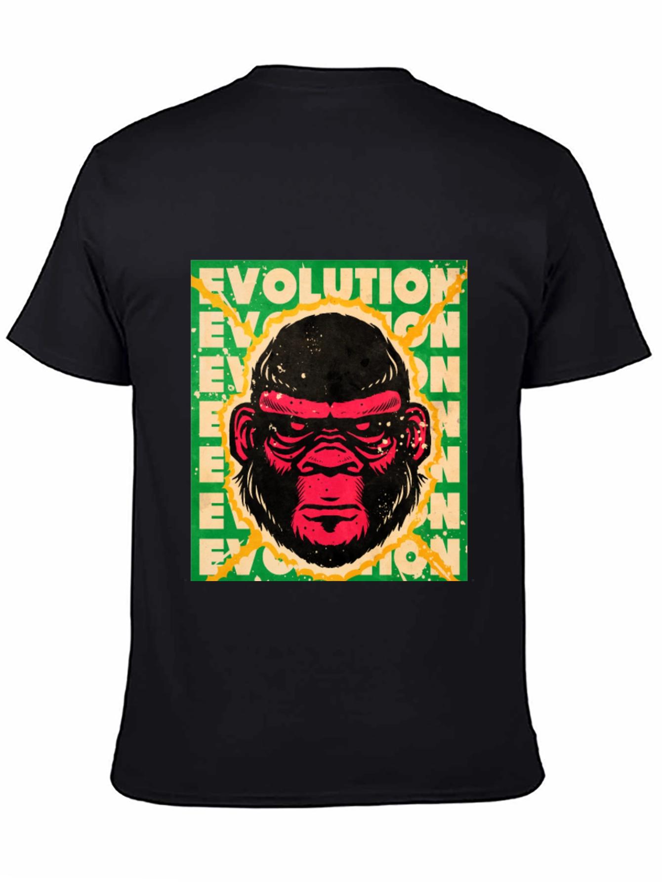 Evolution Gorilla Graphic Print T-Shirt