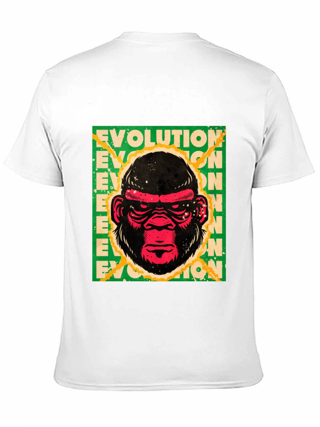 Evolution Gorilla Graphic Print T-Shirt