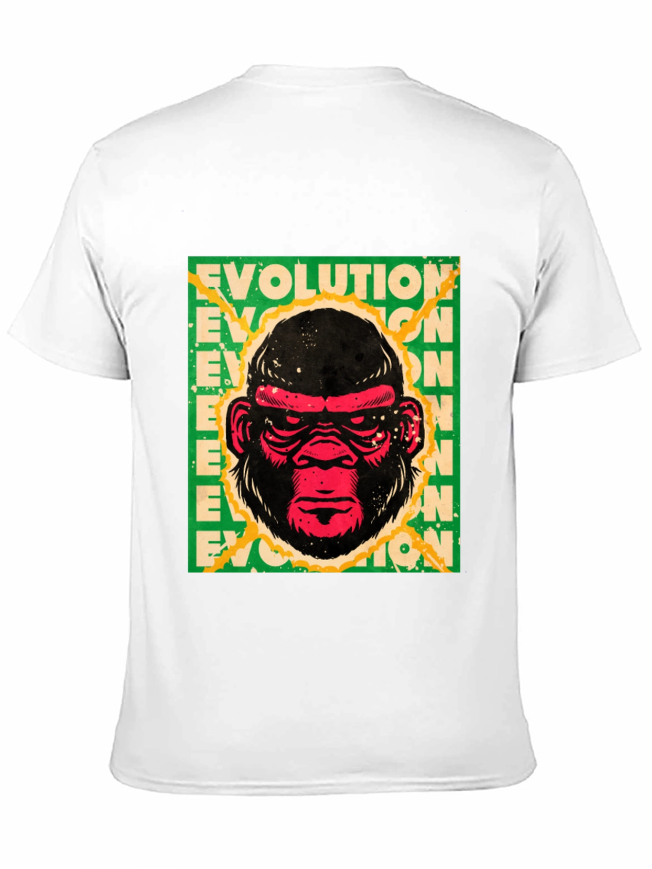 Evolution Gorilla Graphic Print T-Shirt