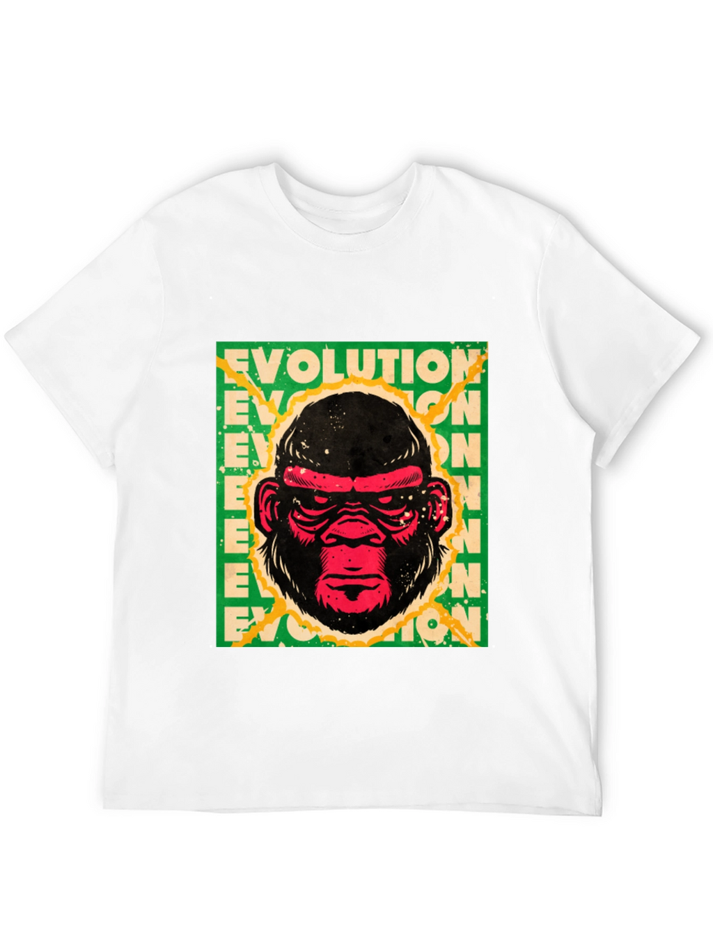 Evolution Gorilla Graphic Print T-Shirt