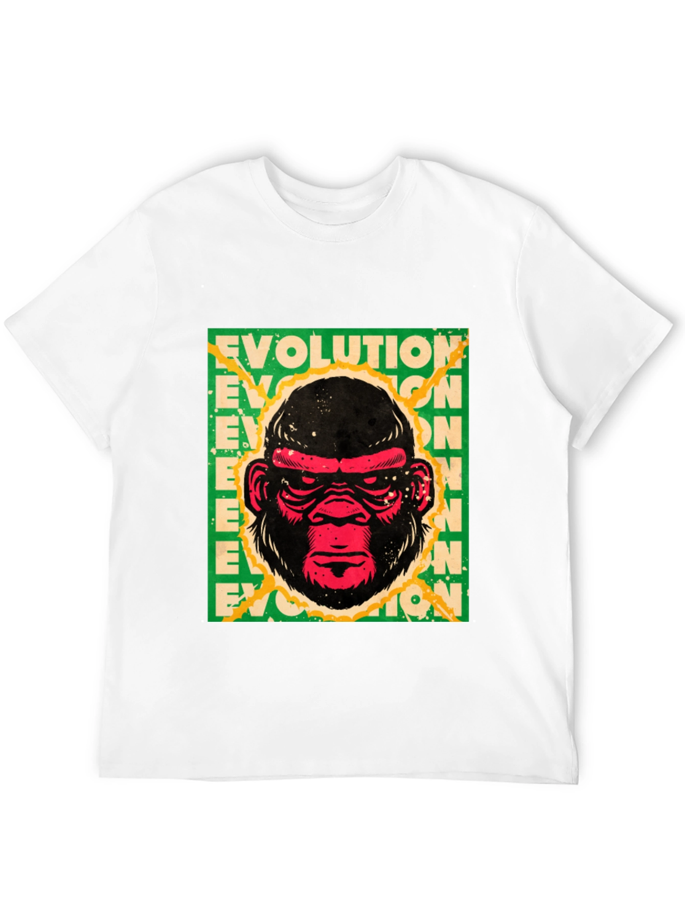 Evolution Gorilla Graphic Print T-Shirt