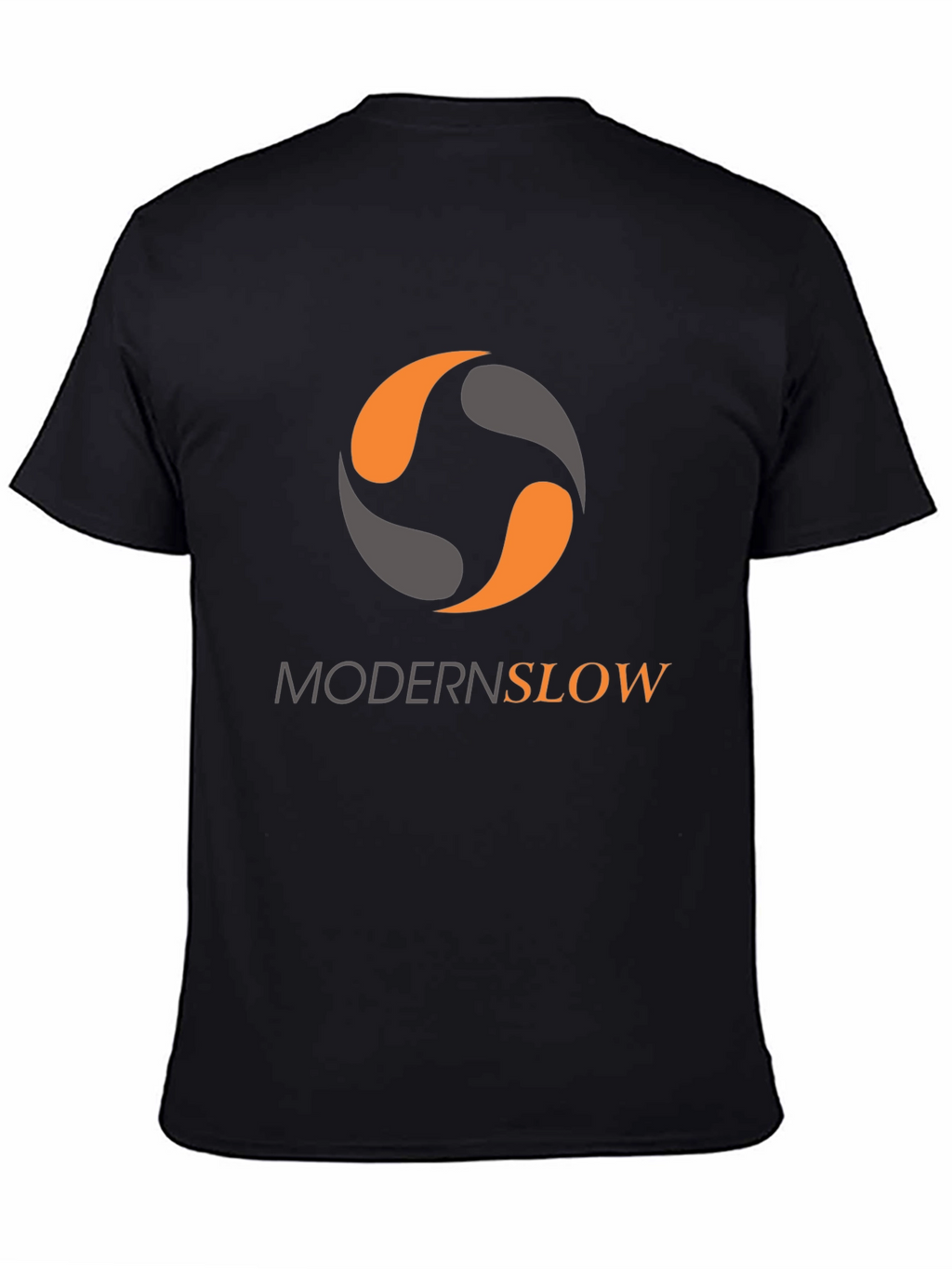 Modern Slow Graphic Tee - Stylish Black T-Shirt