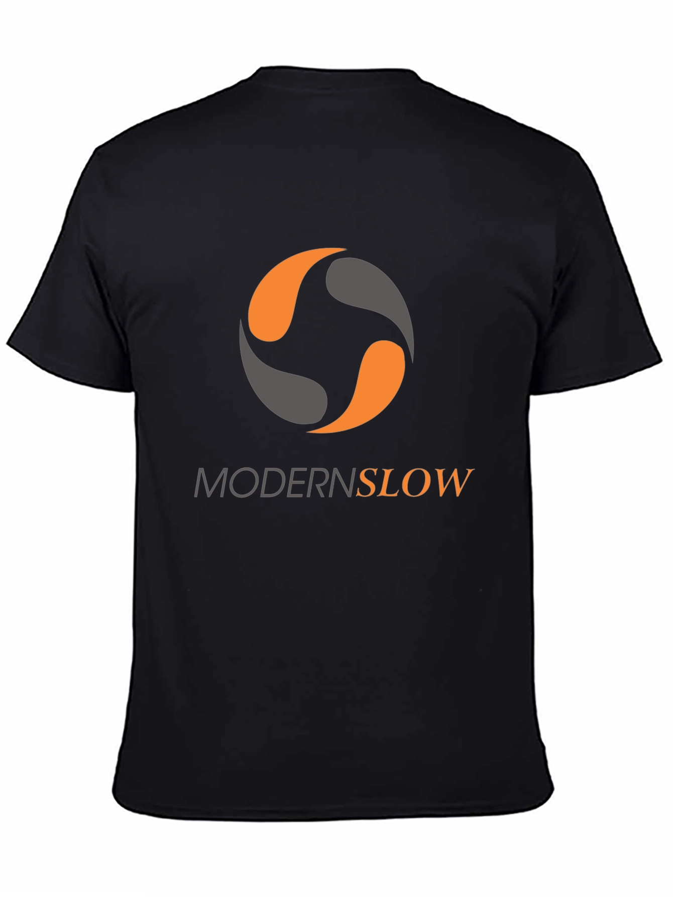 Modern Slow Graphic Tee - Stylish Black T-Shirt