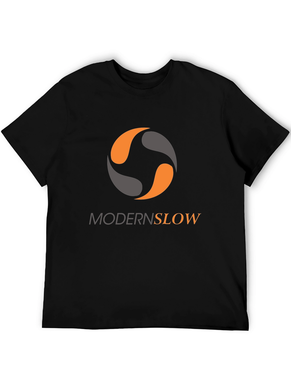 Modern Slow Graphic Tee - Stylish Black T-Shirt