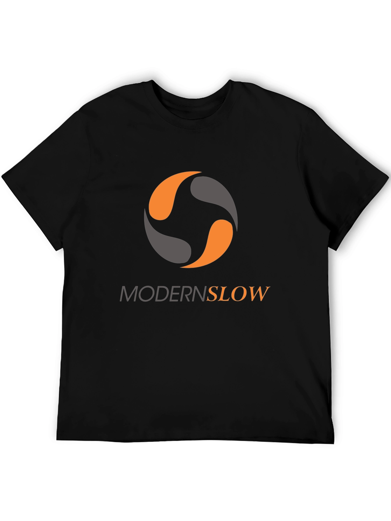 Modern Slow Graphic Tee - Stylish Black T-Shirt