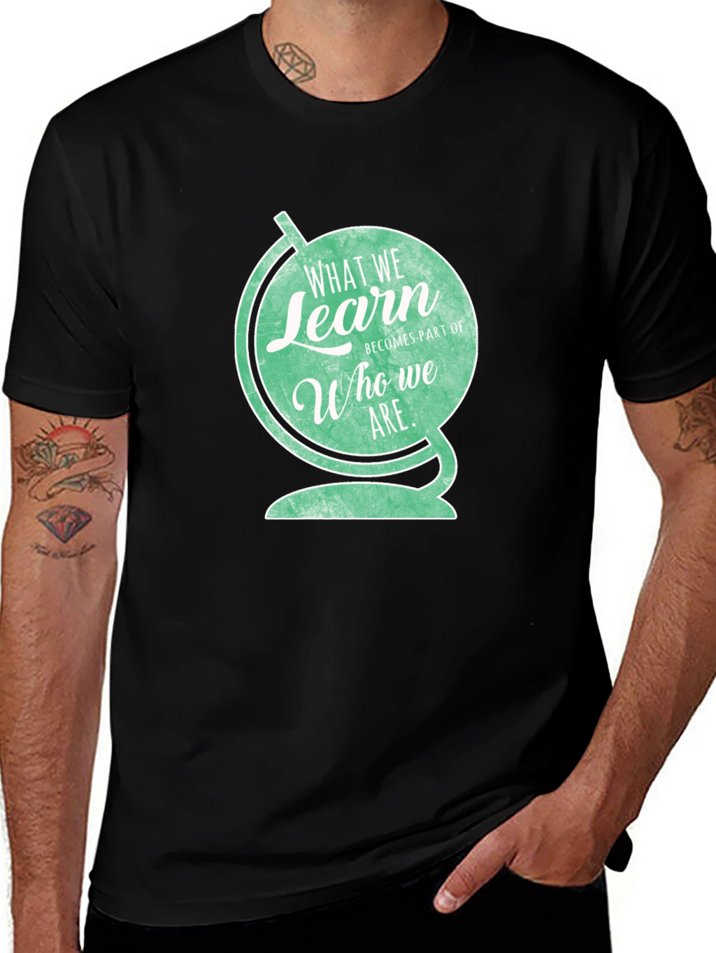 Educational Globe T-Shirt - Learn Who We Are