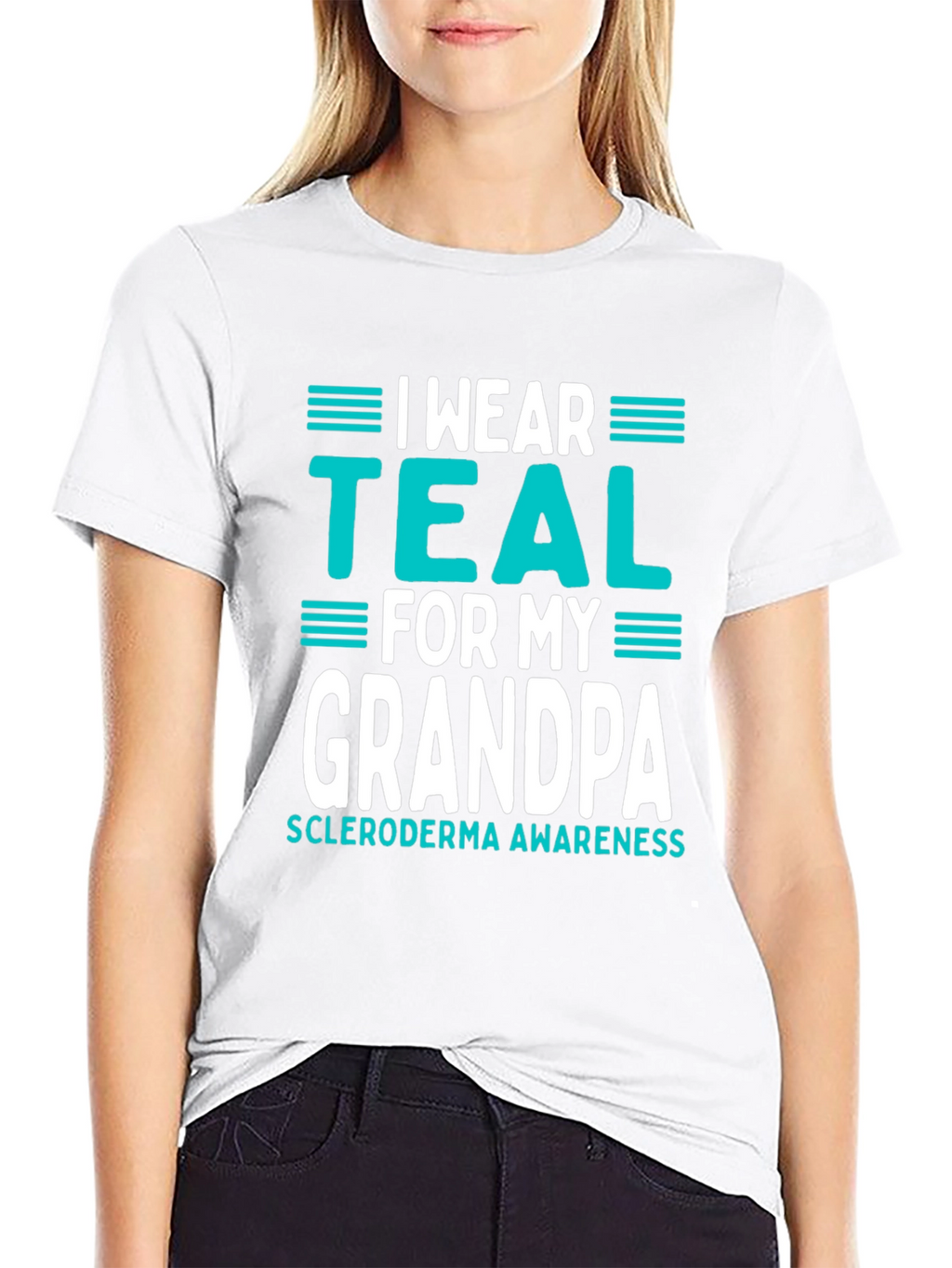 I Wear Teal for My Grandpa T-Shirt