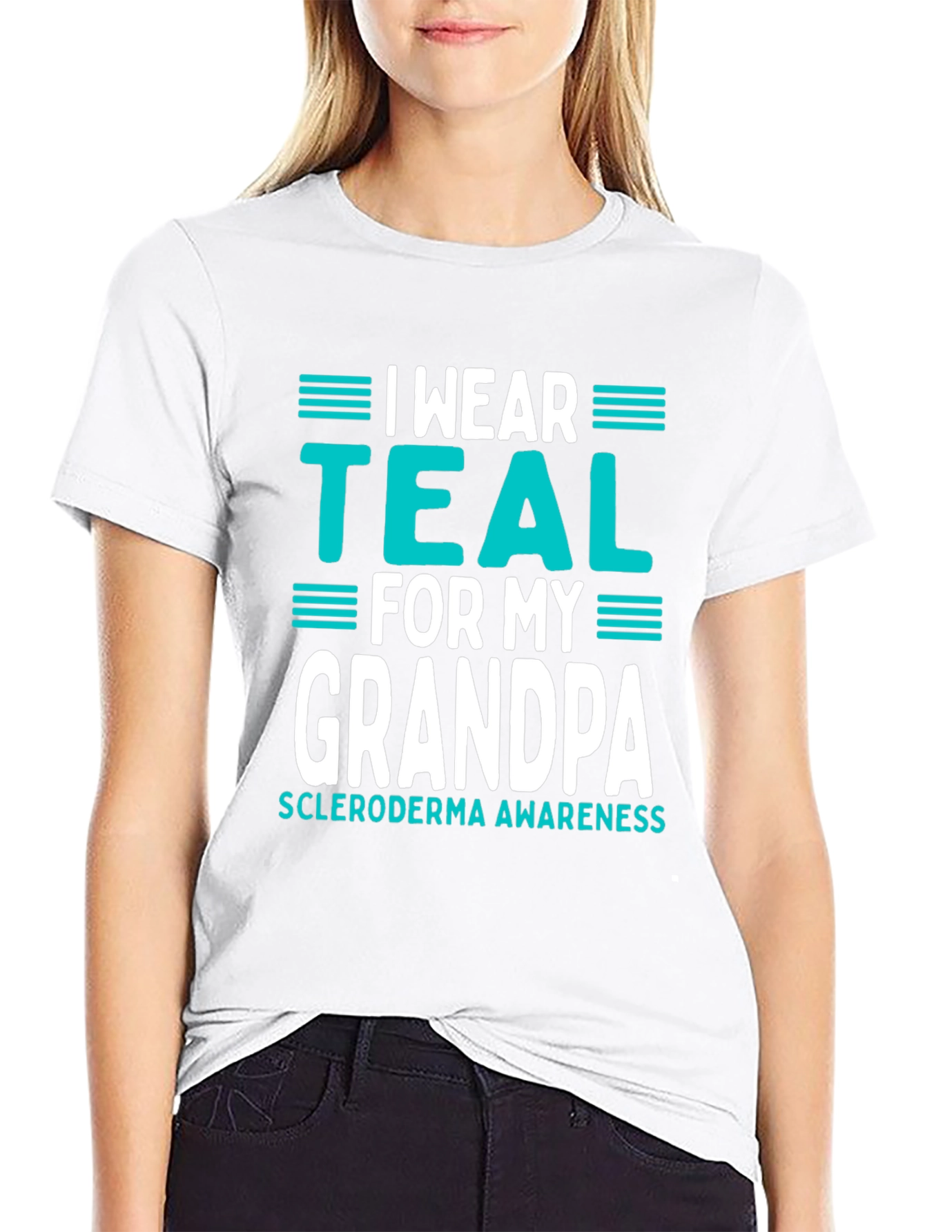 I Wear Teal for My Grandpa T-Shirt