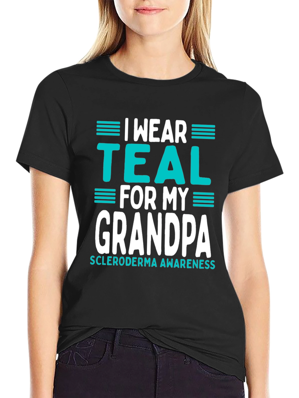 I Wear Teal for My Grandpa T-Shirt