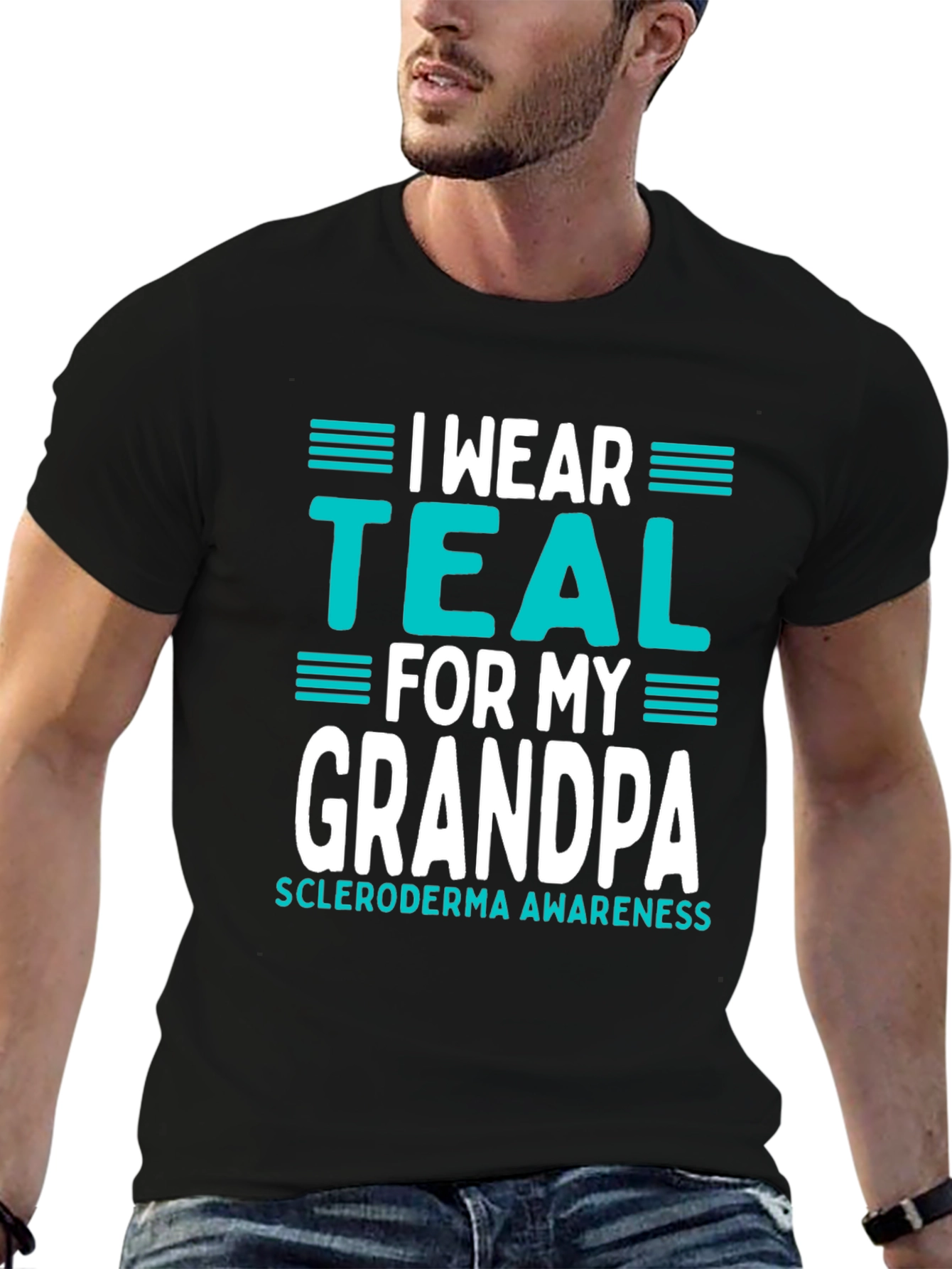 I Wear Teal for My Grandpa T-Shirt