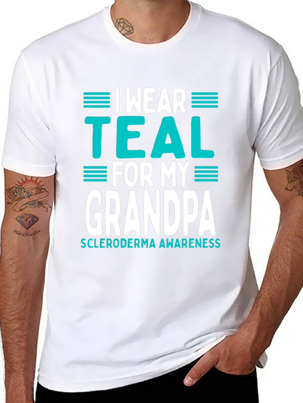 I Wear Teal for My Grandpa T-Shirt