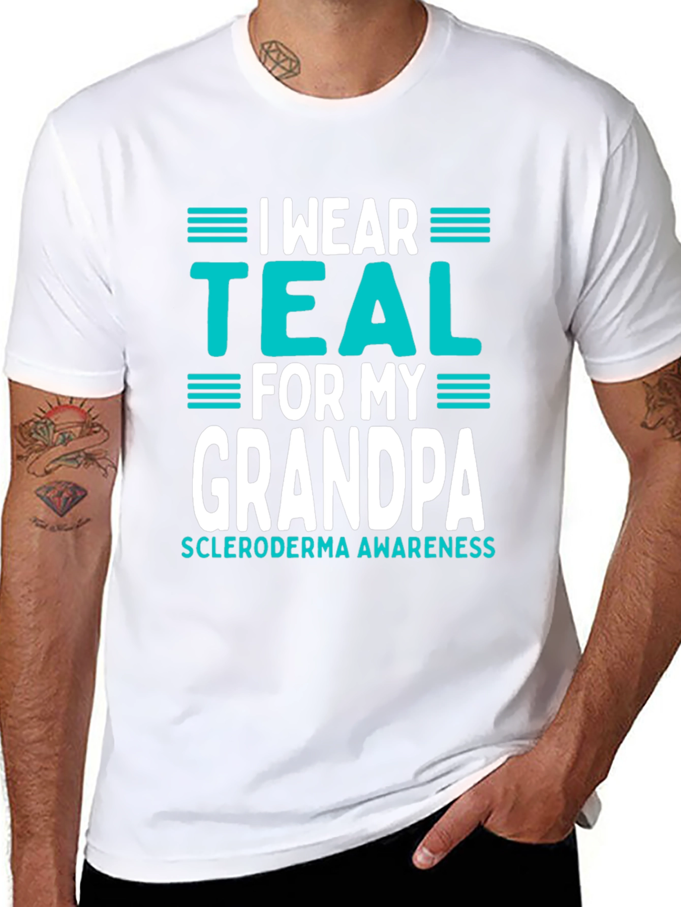 I Wear Teal for My Grandpa T-Shirt