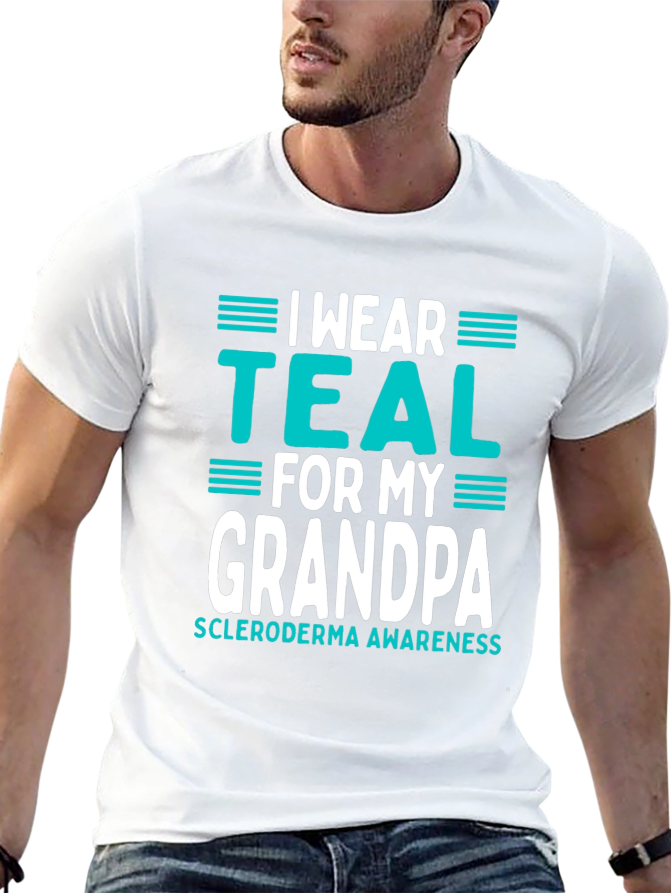 I Wear Teal for My Grandpa T-Shirt