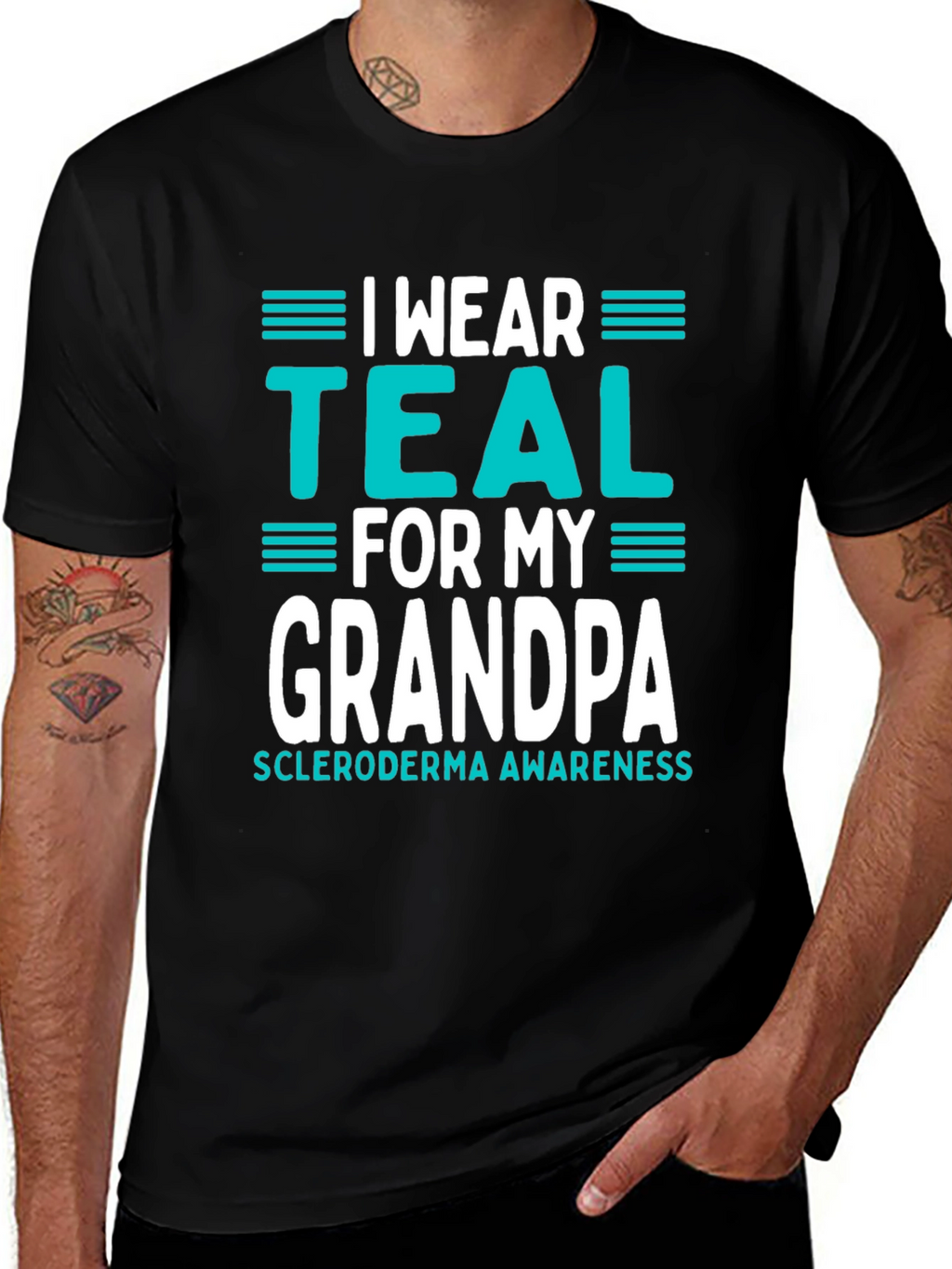 I Wear Teal for My Grandpa T-Shirt