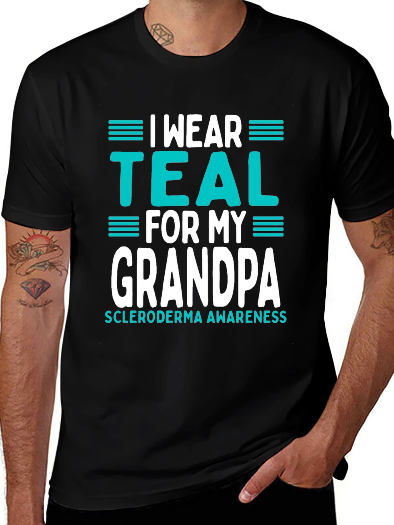I Wear Teal for My Grandpa T-Shirt