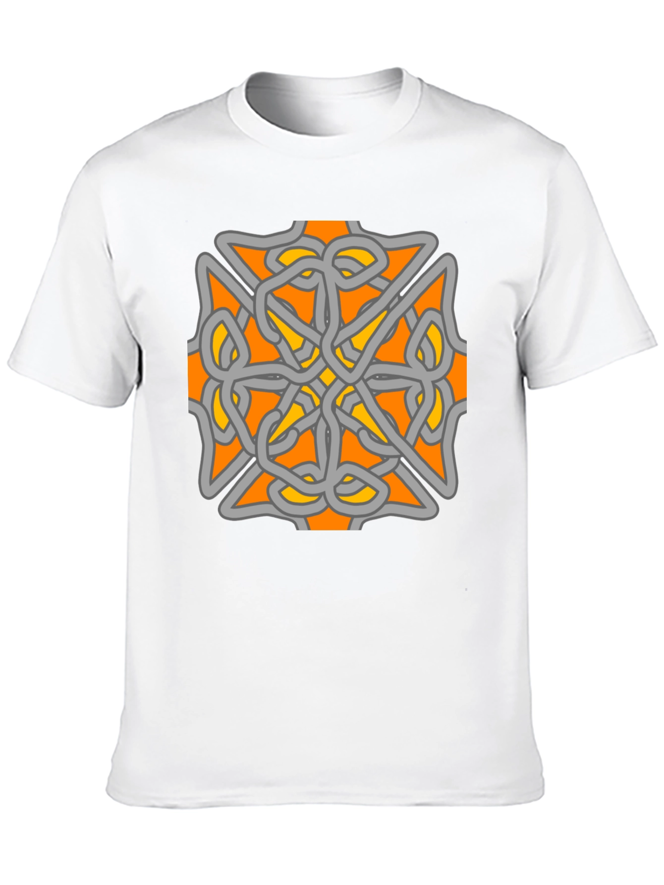 Celtic Knot Graphic Tee - Black Cotton Blend