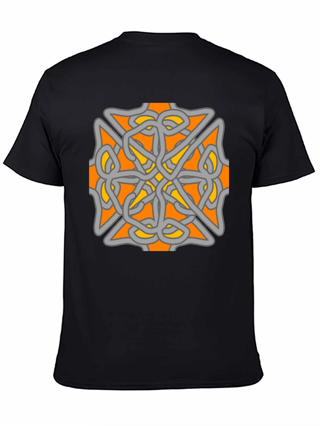 Celtic Knot Graphic Tee - Black Cotton Blend