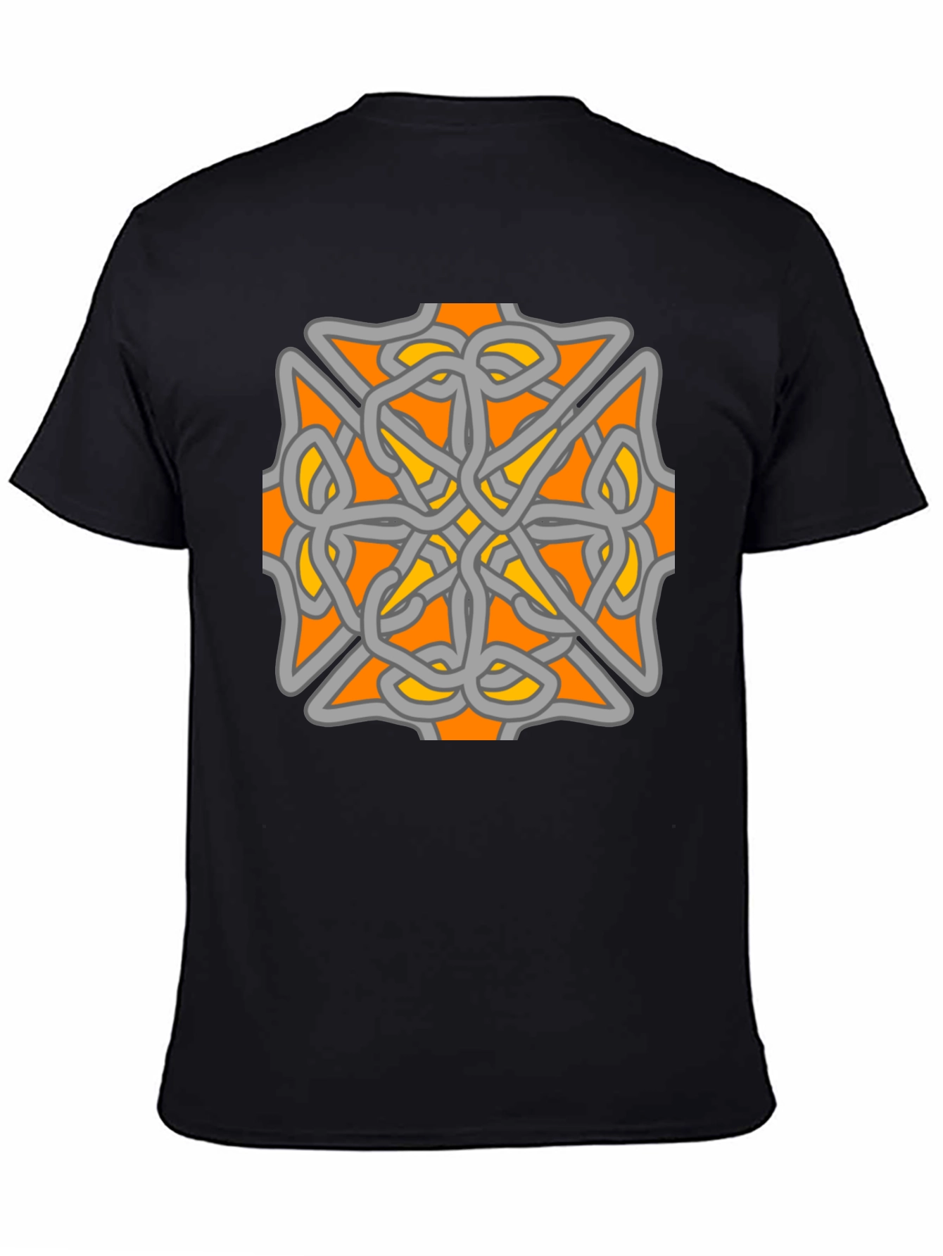Celtic Knot Graphic Tee - Black Cotton Blend