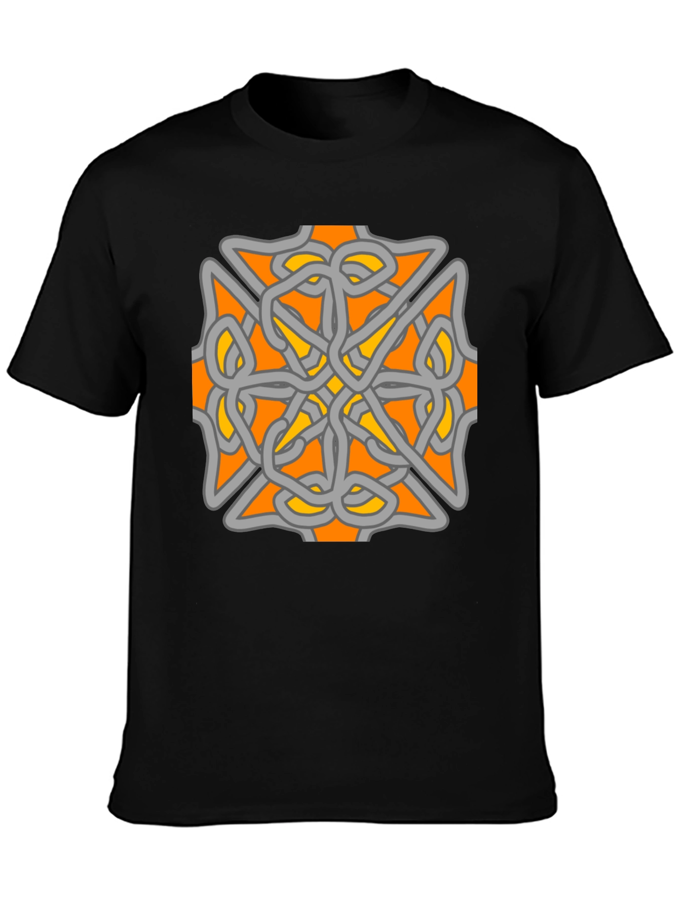 Celtic Knot Graphic Tee - Black Cotton Blend