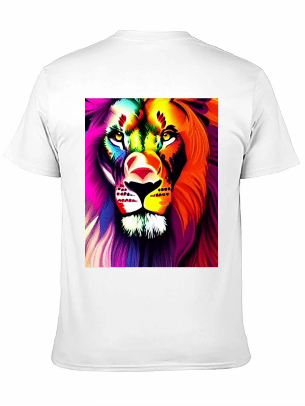 Bold Lion Graphic Tee - Black Cotton Shirt