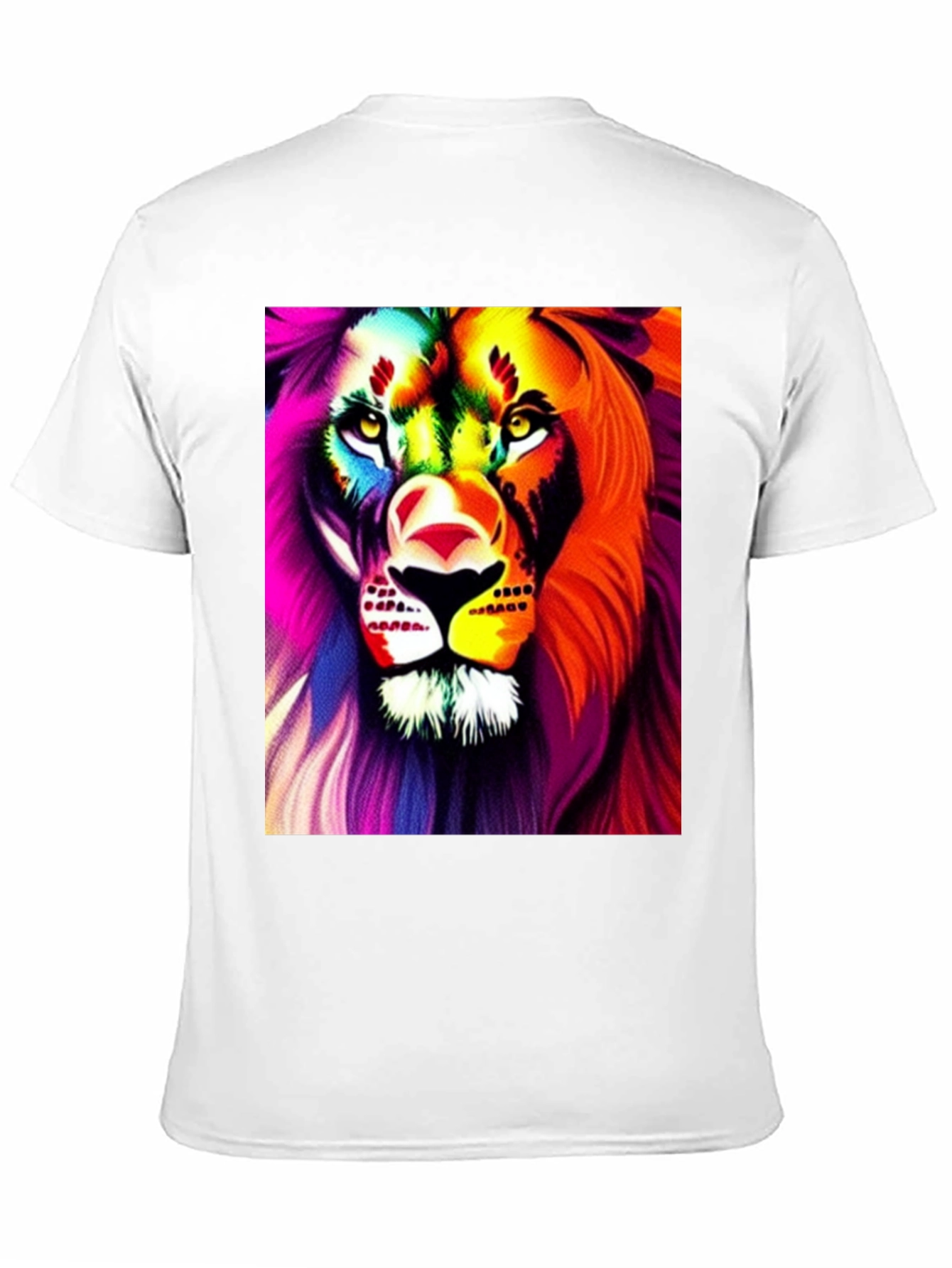 Bold Lion Graphic Tee - Black Cotton Shirt