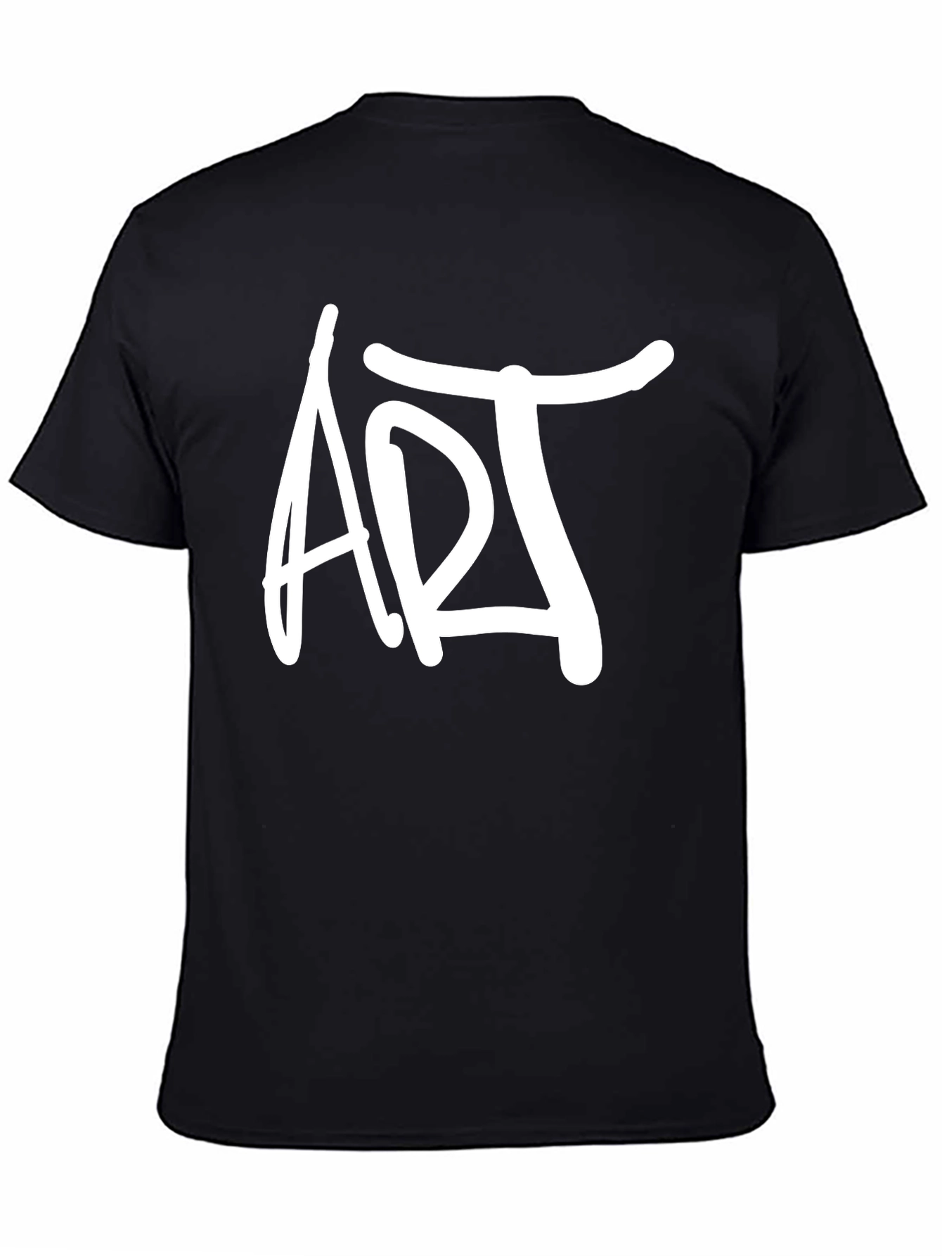 ART Graphic Tee - Modern Black Cotton T-Shirt