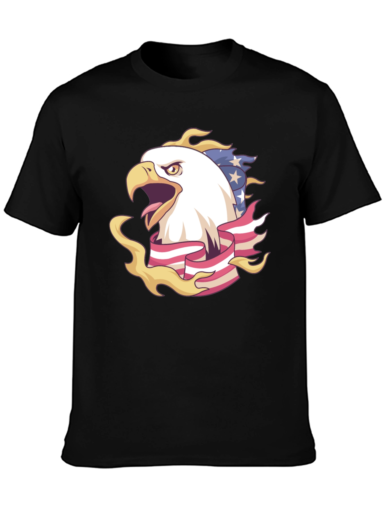 Bald Eagle American Flag Graphic Tee