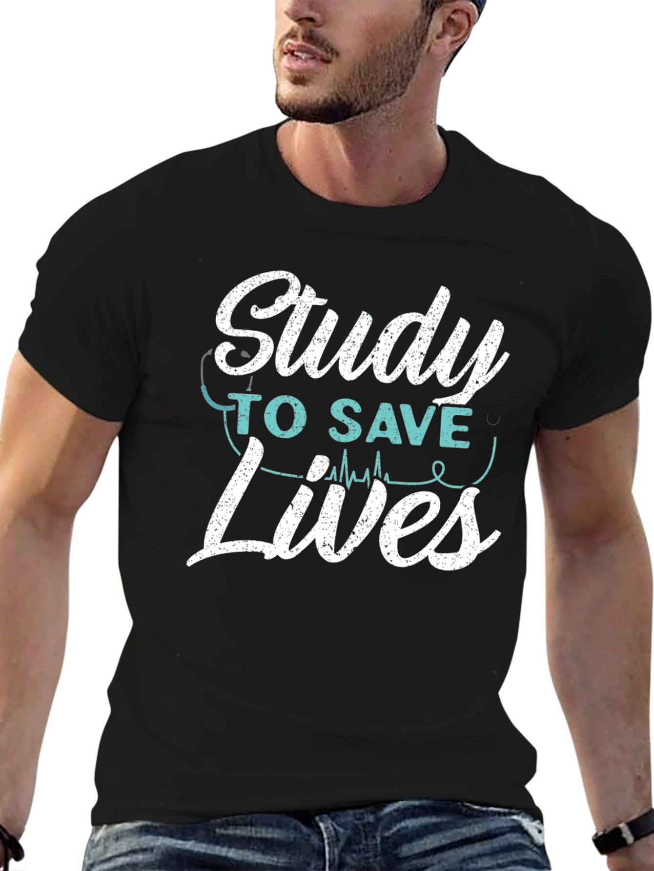 Study to Save Lives T-Shirt - Medical Student Tee