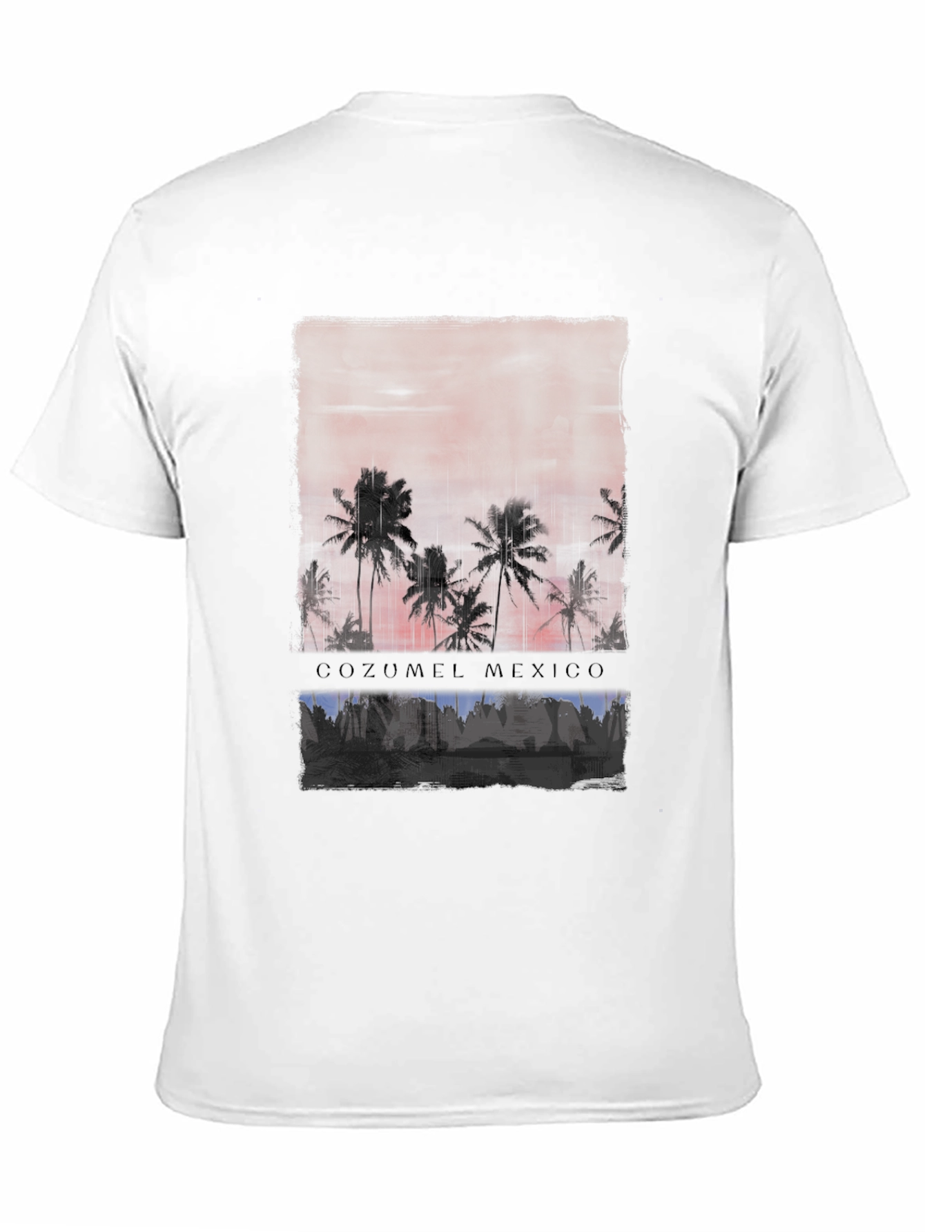 Cozumel Mexico Palm Tree Graphic T-Shirt