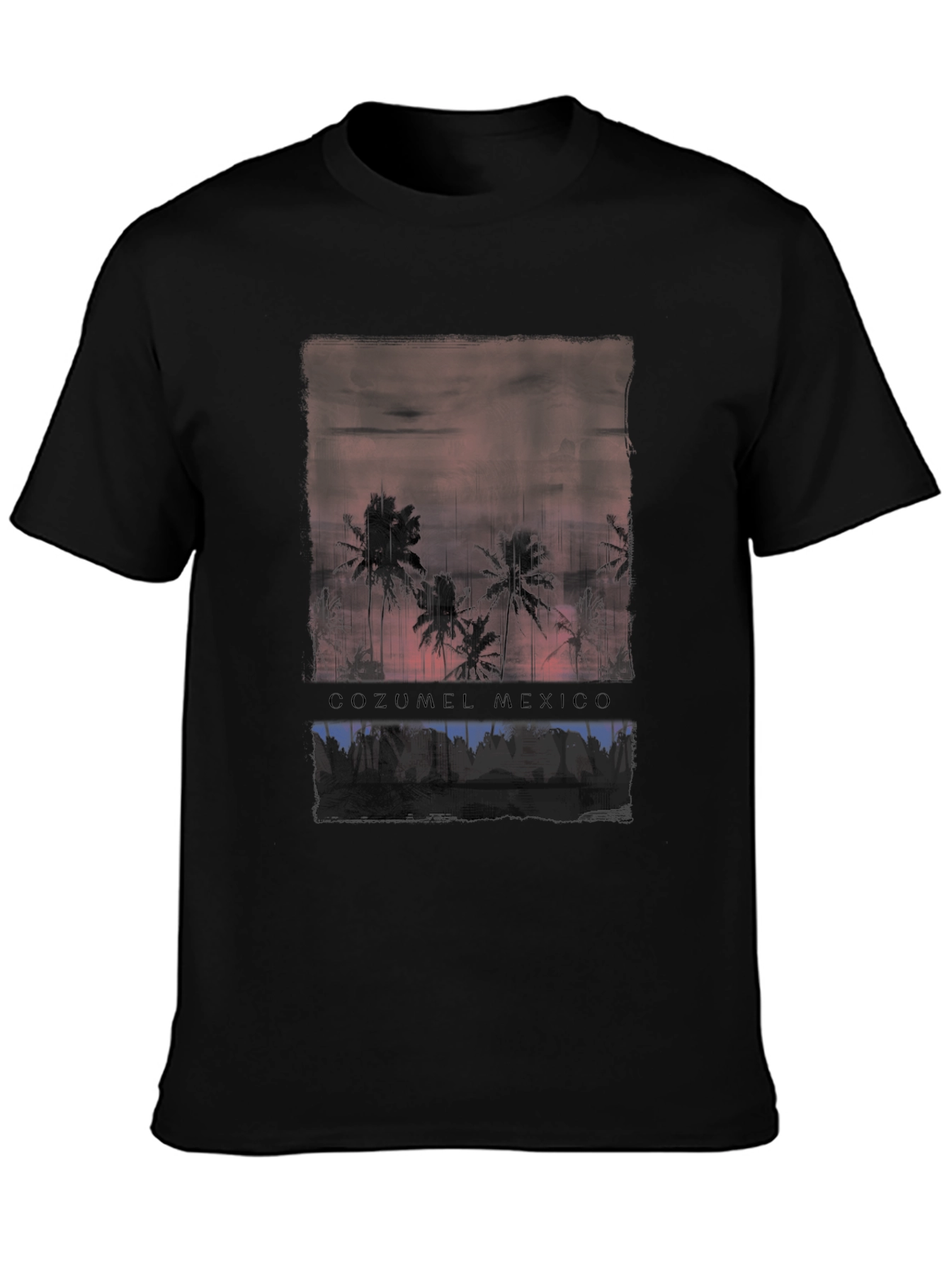 Cozumel Mexico Palm Tree Graphic T-Shirt