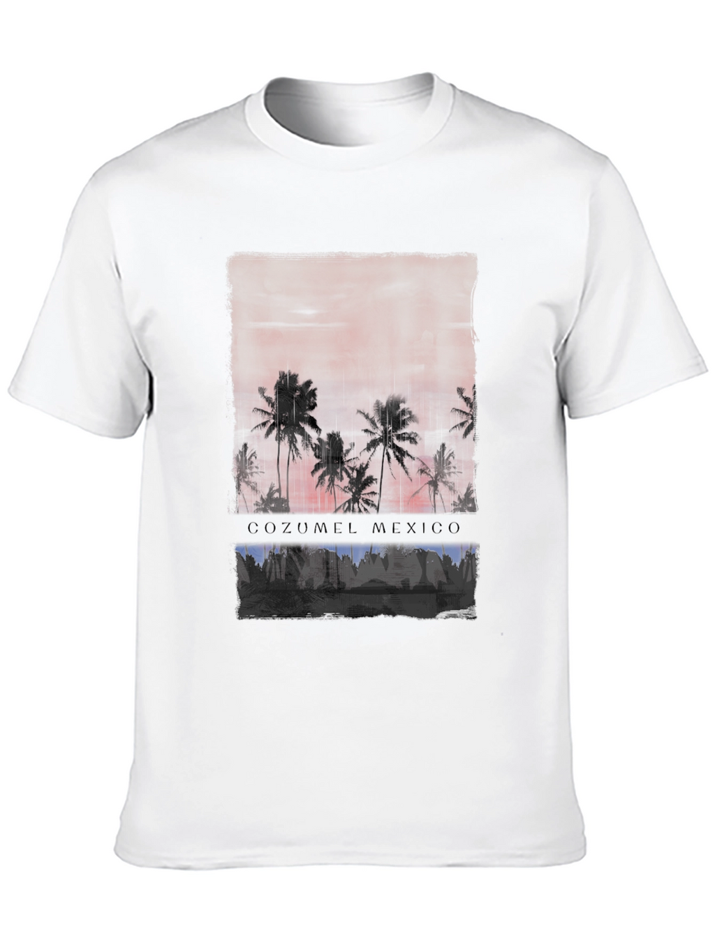 Cozumel Mexico Palm Tree Graphic T-Shirt