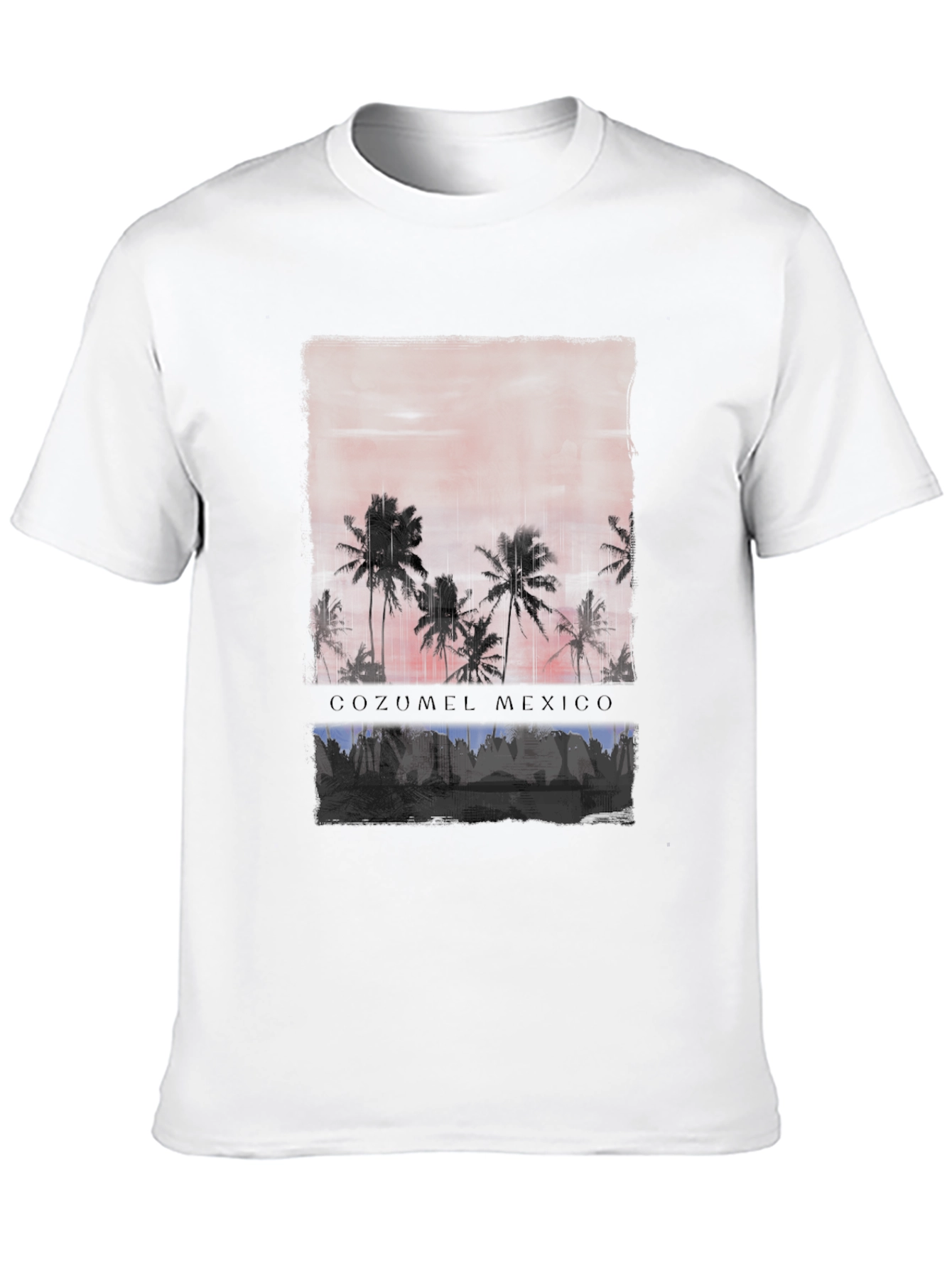 Cozumel Mexico Palm Tree Graphic T-Shirt