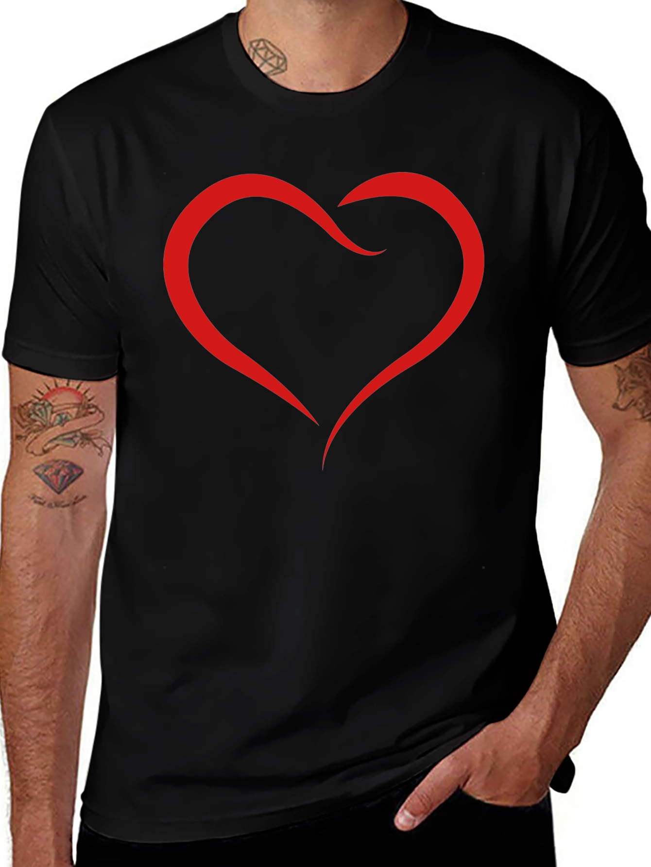 Heart Graphic T-Shirt - Modern Stylish Design