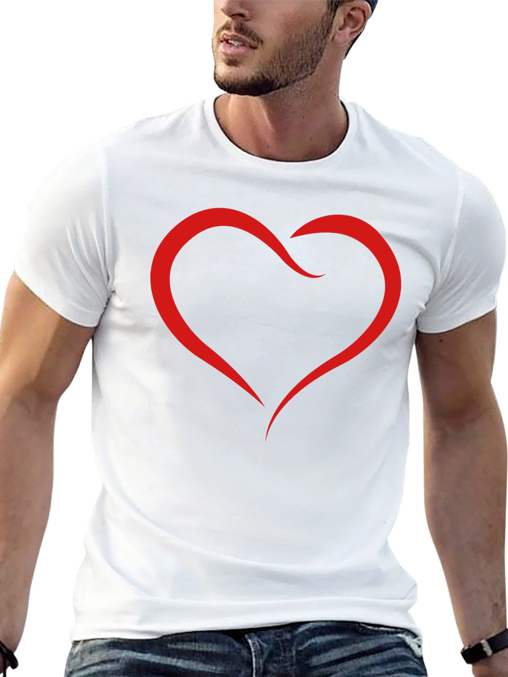 Heart Graphic T-Shirt - Modern Stylish Design