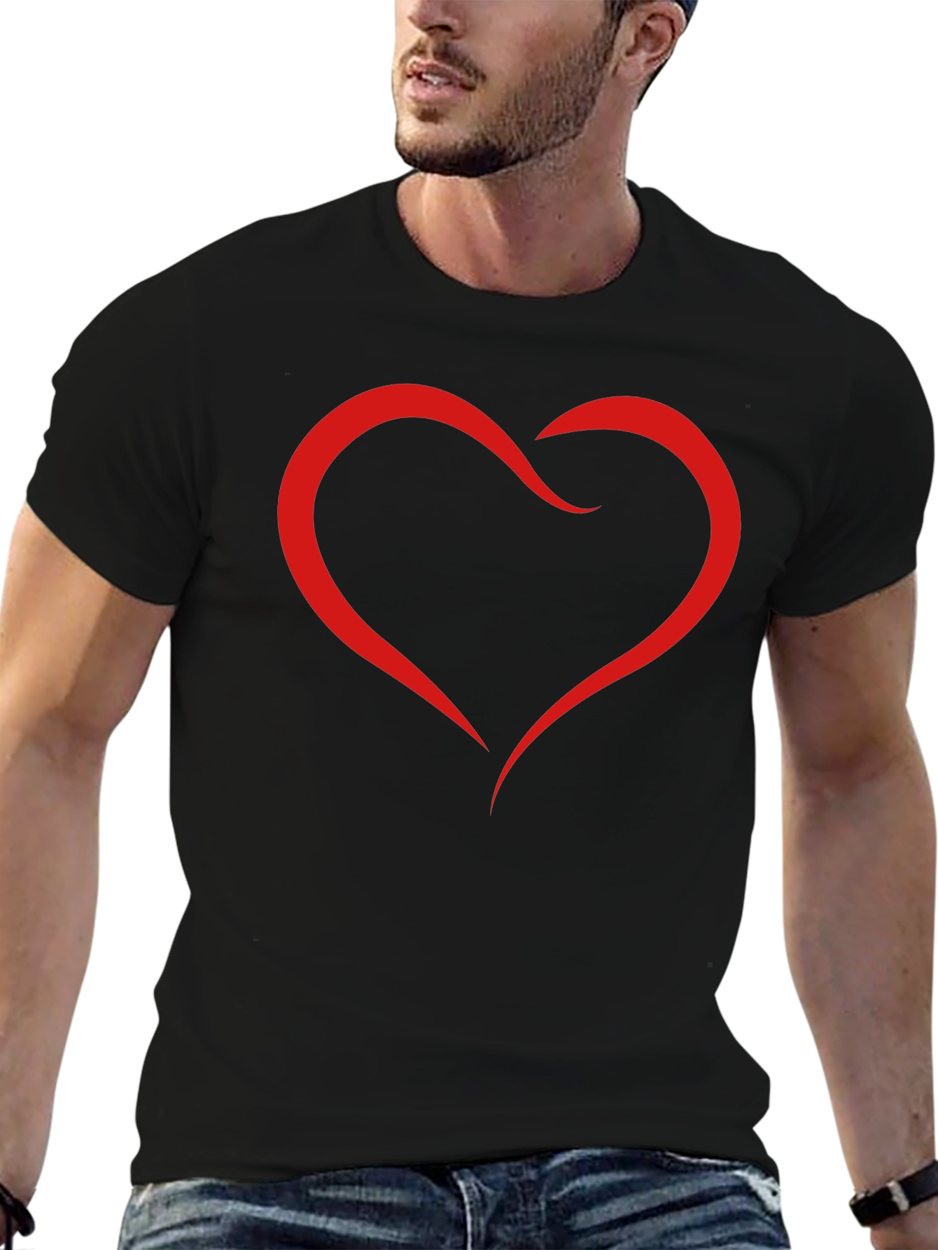 Heart Graphic T-Shirt - Modern Stylish Design