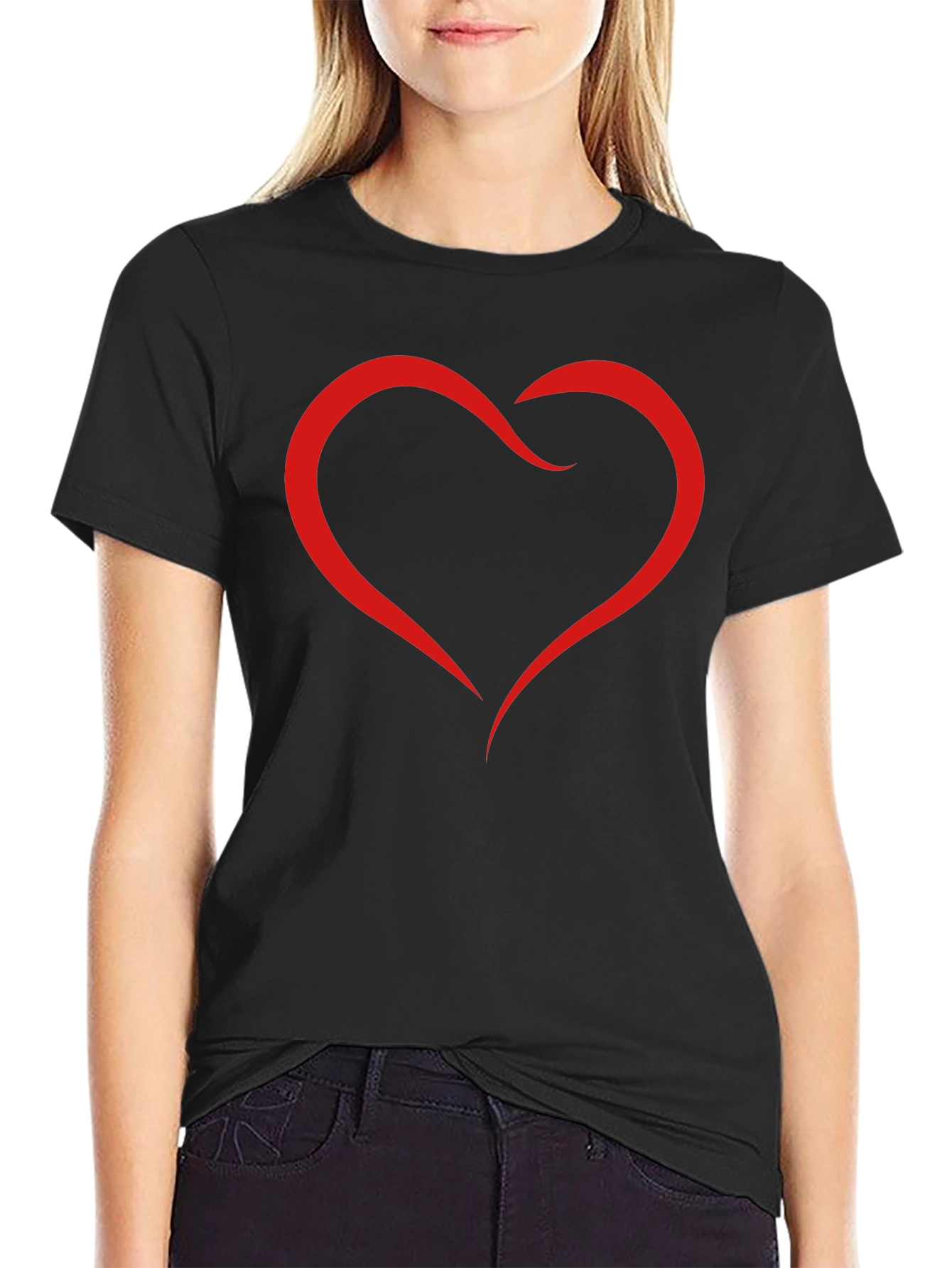 Heart Graphic T-Shirt - Modern Stylish Design
