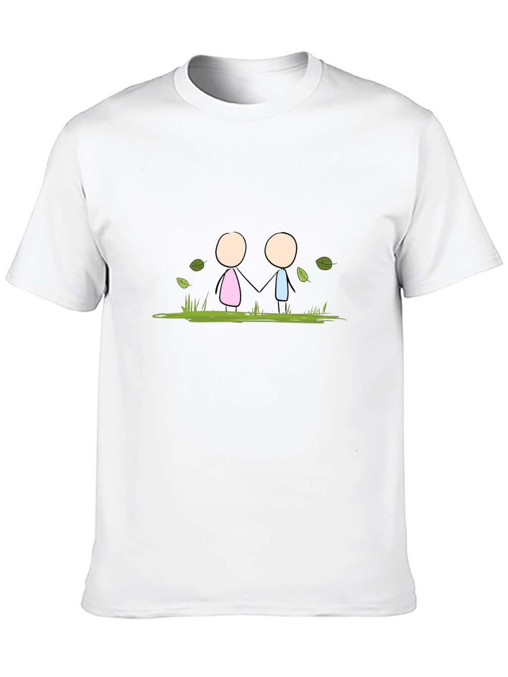 Stick Figure Love T-Shirt - Black