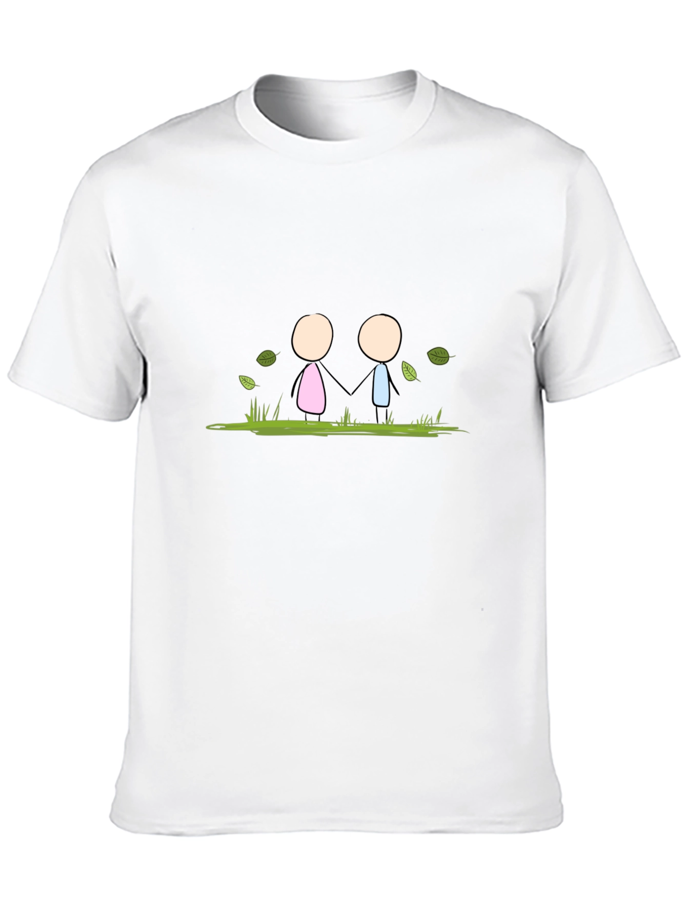 Stick Figure Love T-Shirt - Black