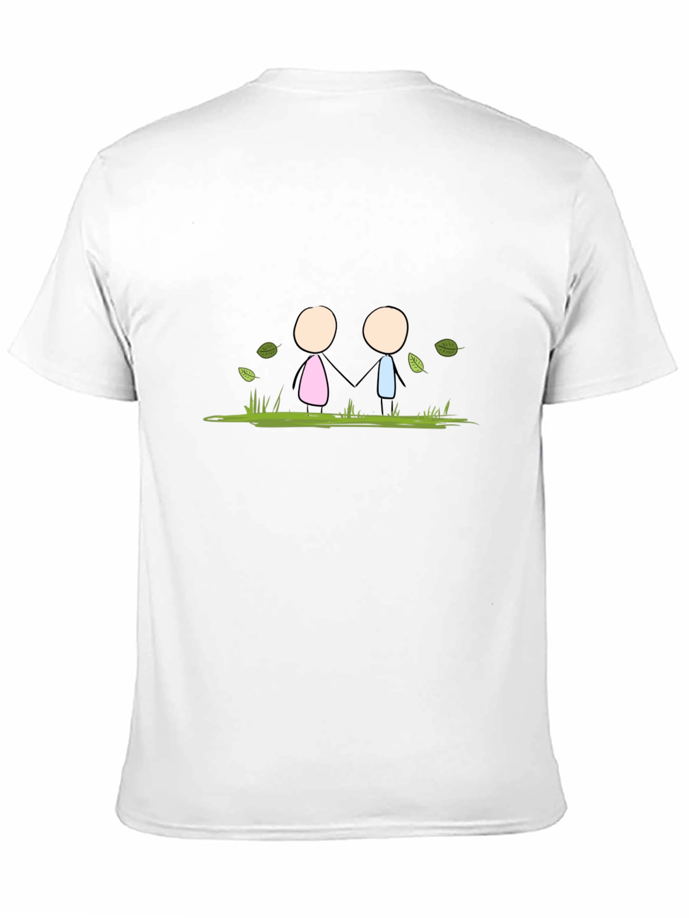 Stick Figure Love T-Shirt - Black