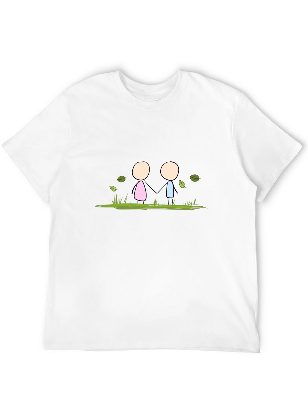 Stick Figure Love T-Shirt - Black