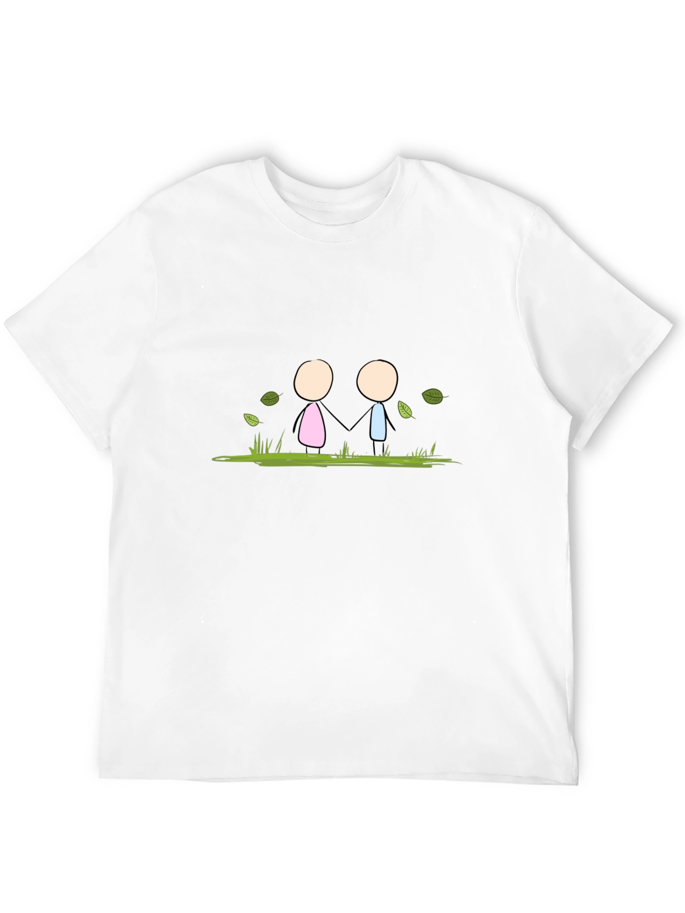 Stick Figure Love T-Shirt - Black