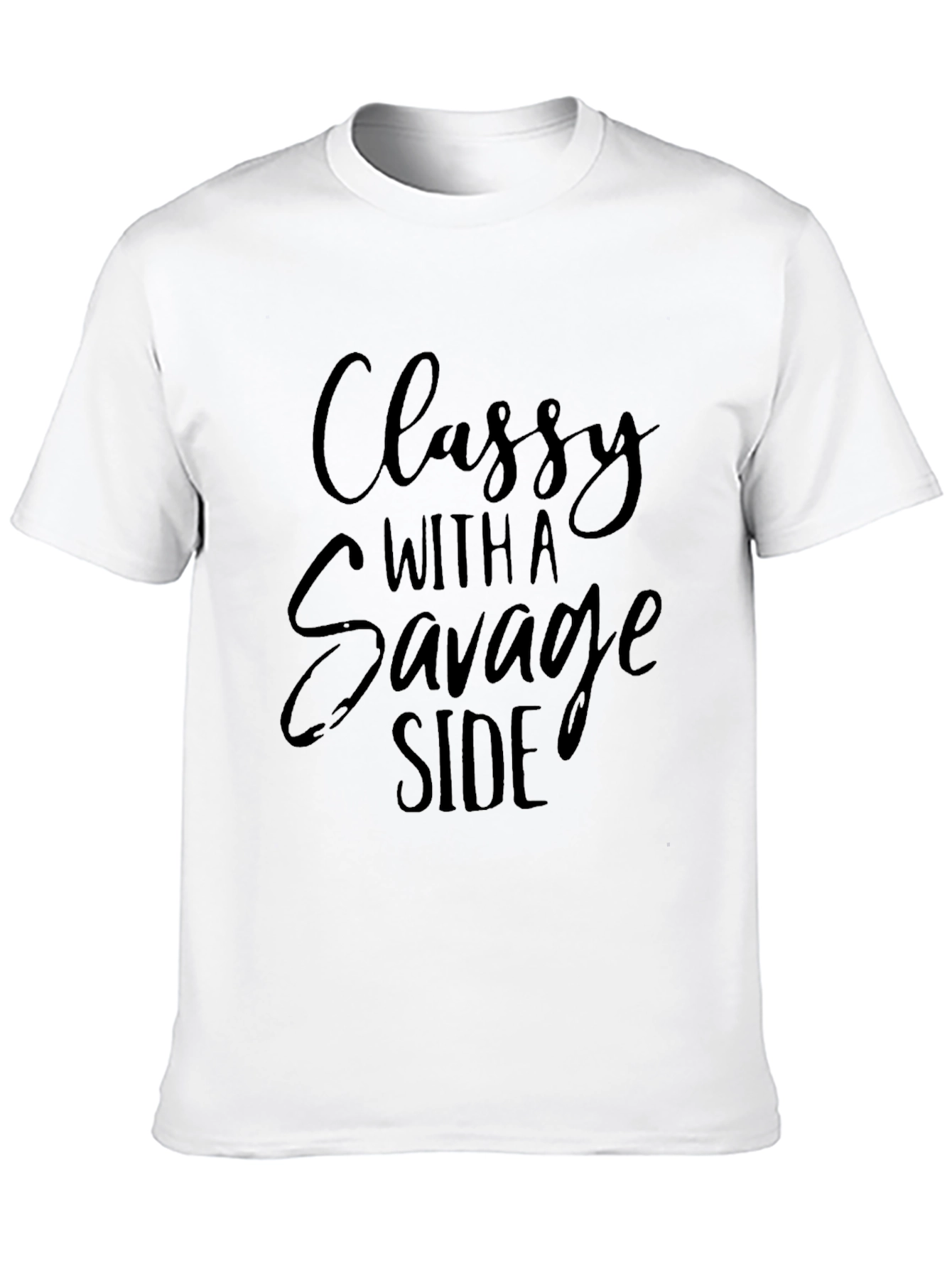 Classy With A Savage Side Black T-Shirt