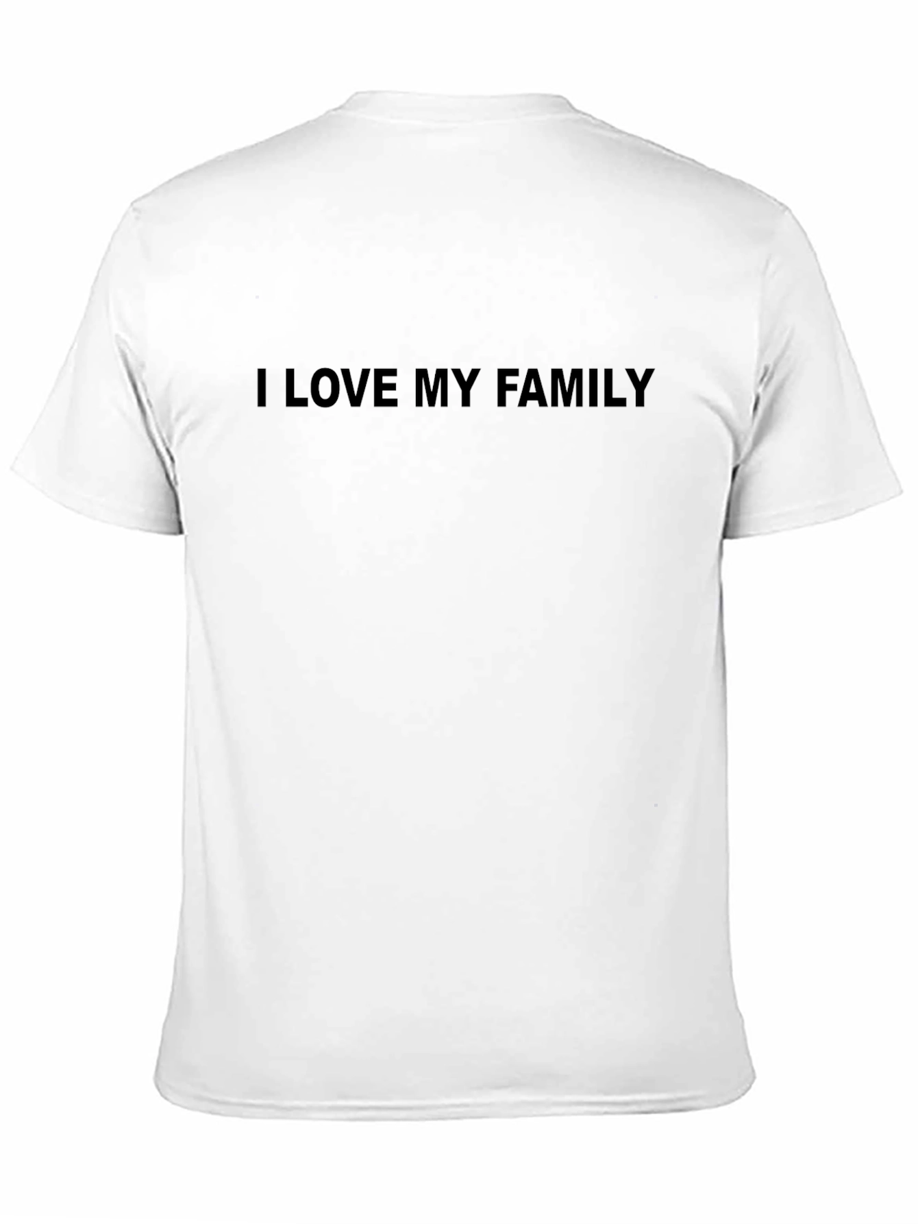 I Love My Family T-Shirt - Mens Black Tee